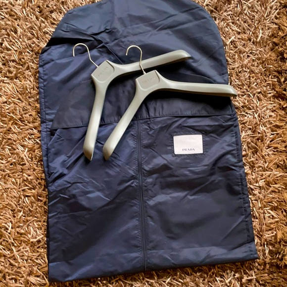 Prada Other - Prada Nylon garment bag and hangers